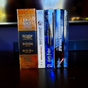 Lord Of Rings, Harry Potter, Twilight, Star Wars & Jurassic Park dvd collection